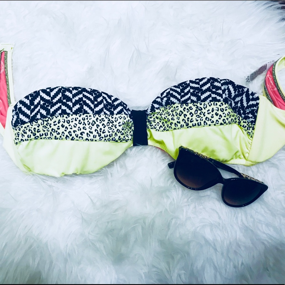 PINK Strapless Bikini Top